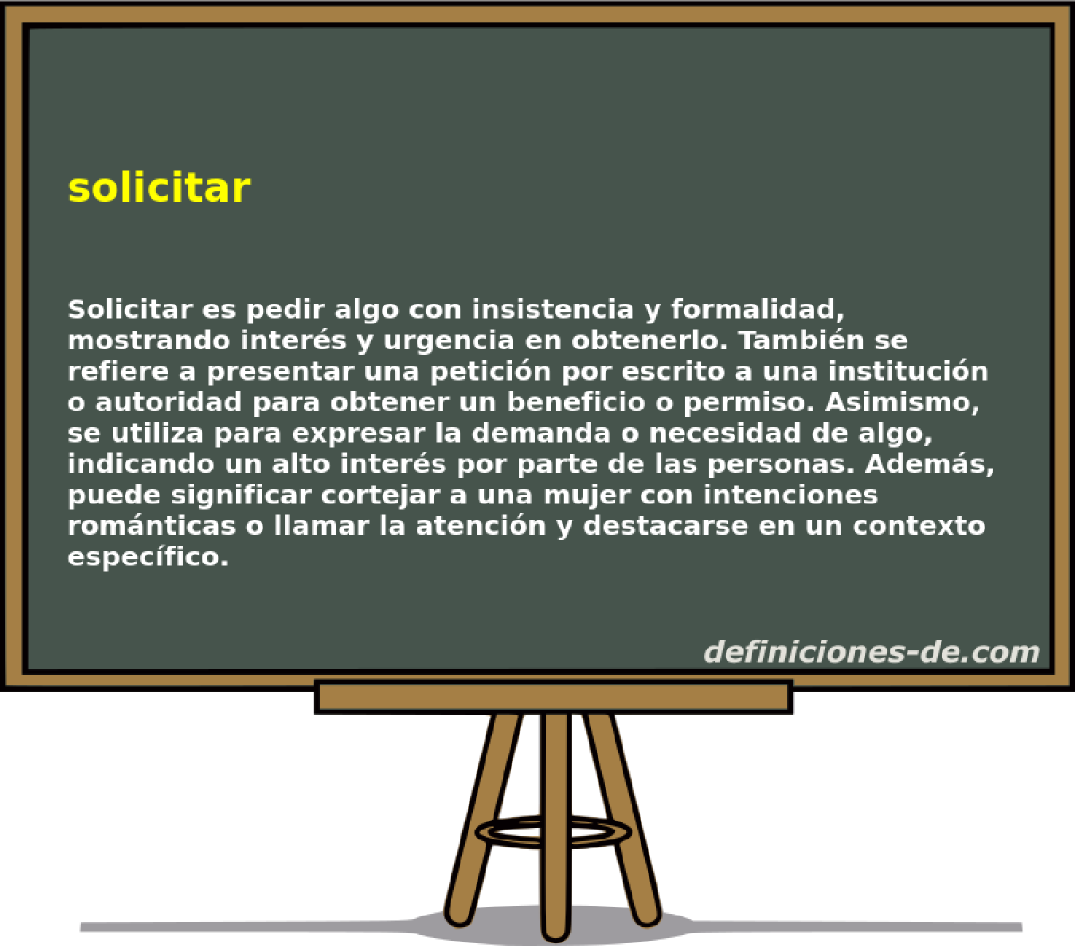 solicitar 