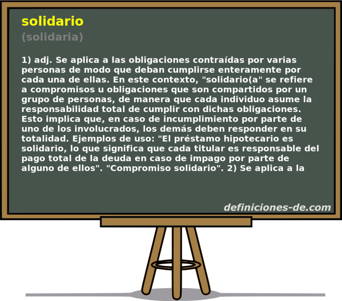 solidario (solidaria)