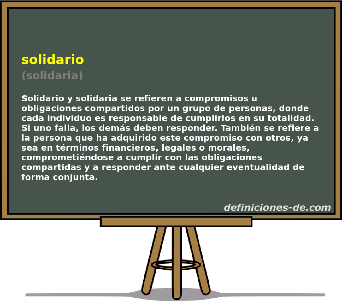 solidario (solidaria)