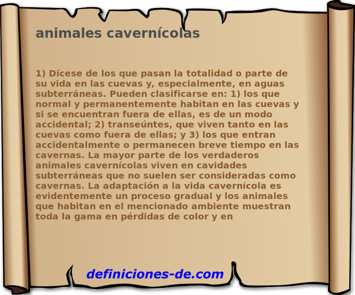 animales caverncolas 