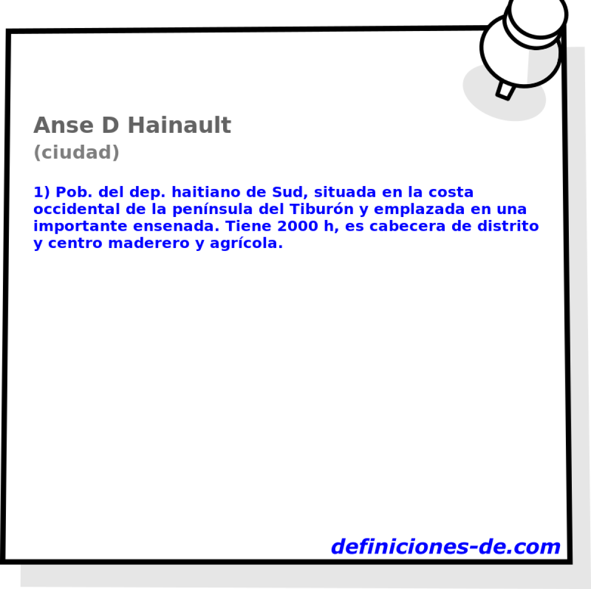Anse D Hainault (ciudad)