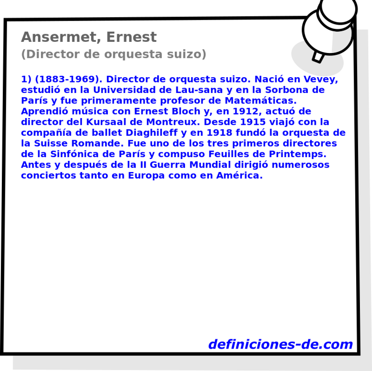 Ansermet, Ernest (Director de orquesta suizo)