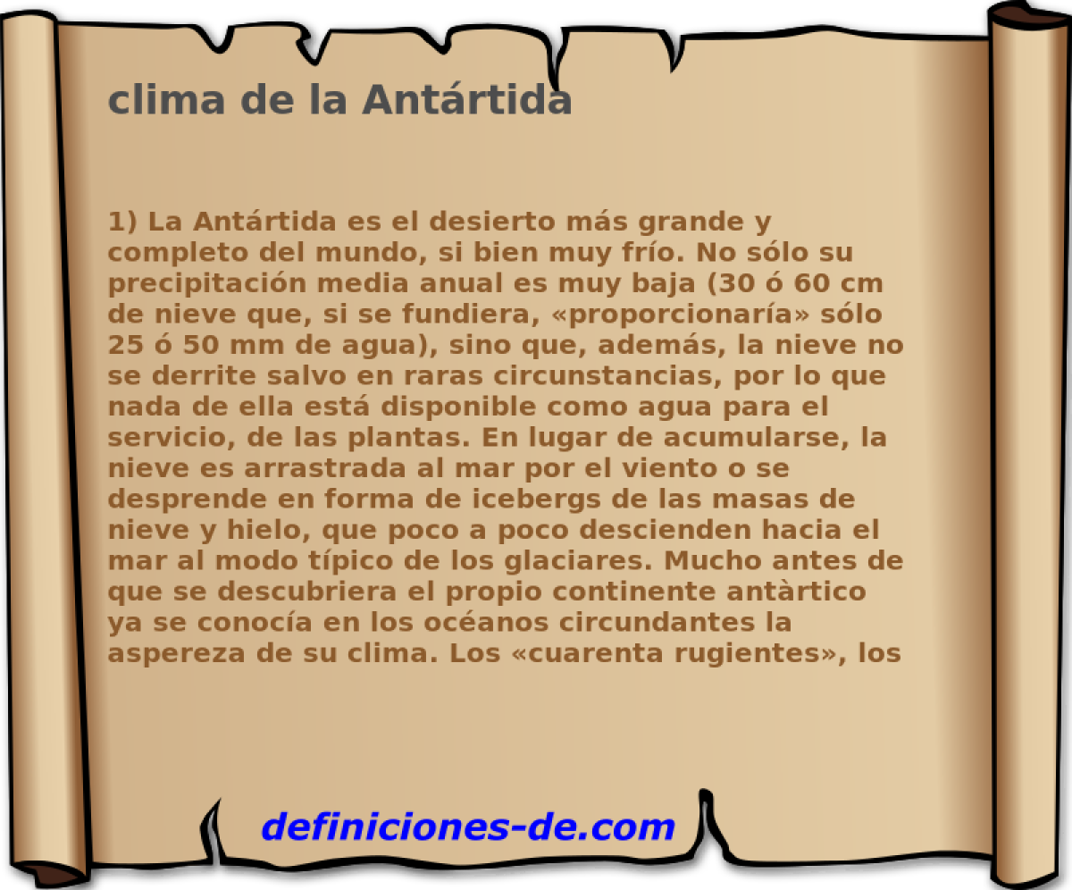 clima de la Antrtida 