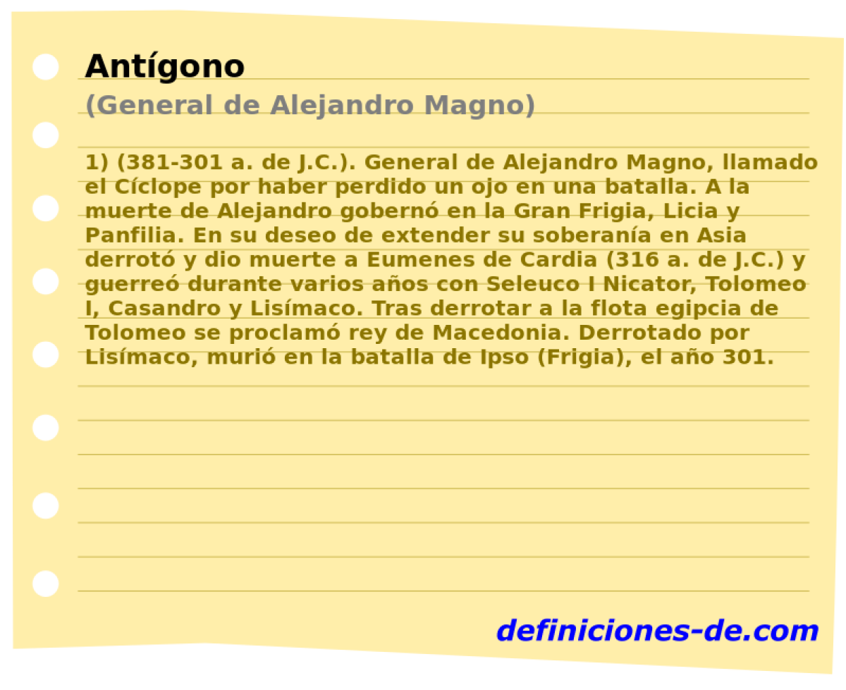 Antgono (General de Alejandro Magno)