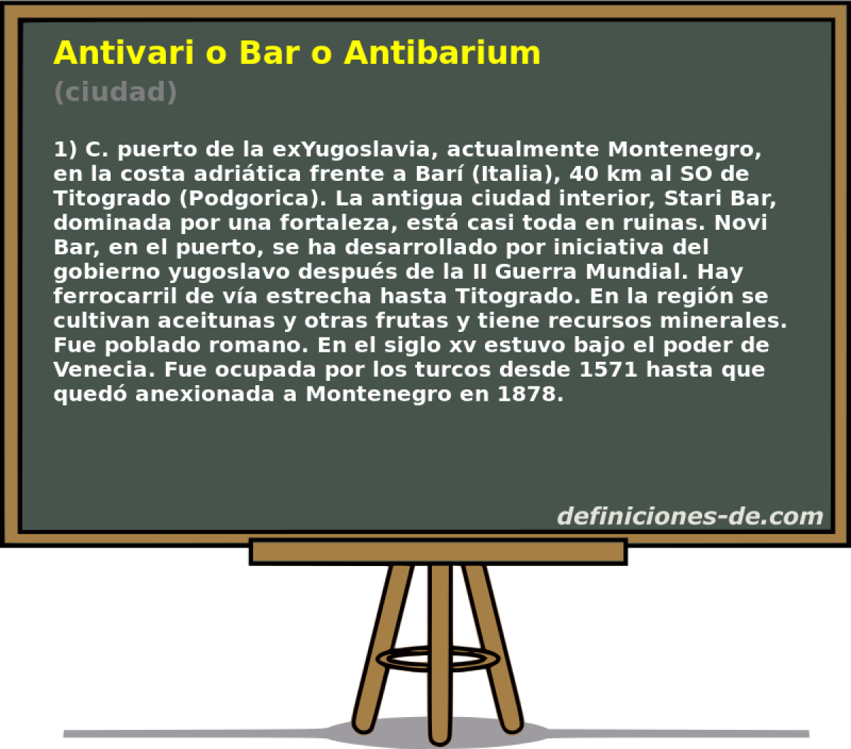 Antivari o Bar o Antibarium (ciudad)