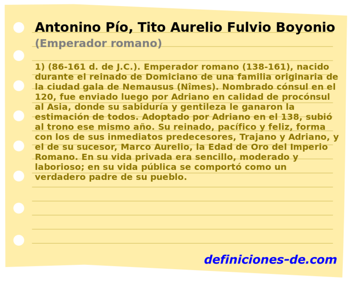 Antonino Po, Tito Aurelio Fulvio Boyonio Arrio (Emperador romano)