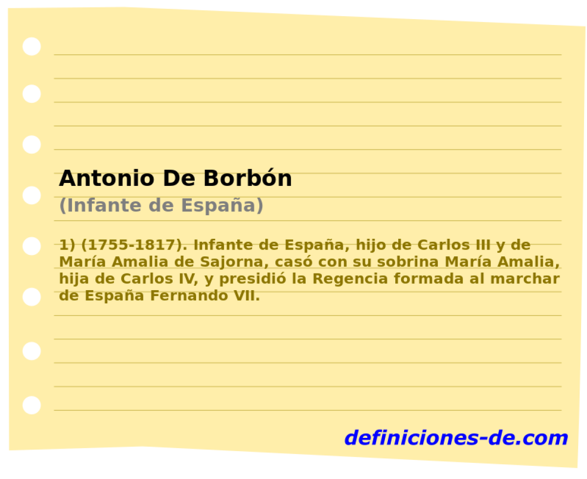 Antonio De Borbn (Infante de Espaa)