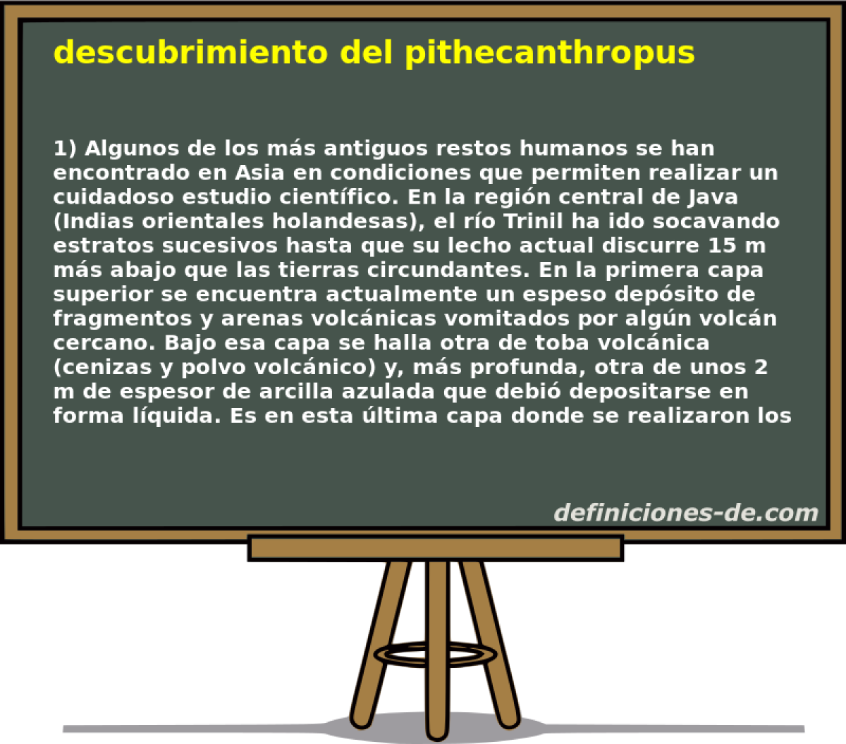 descubrimiento del pithecanthropus 
