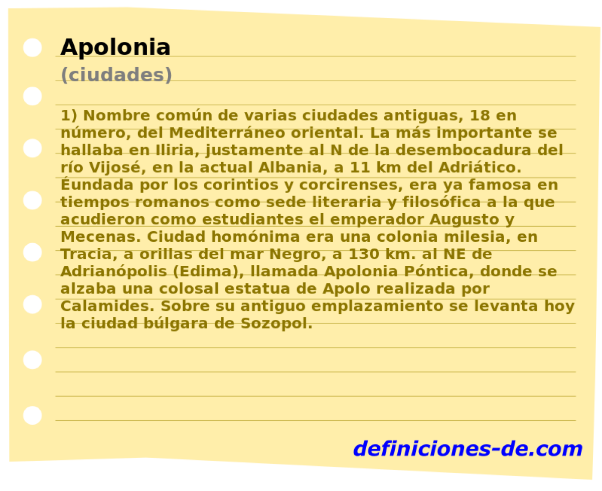 Apolonia (ciudades)