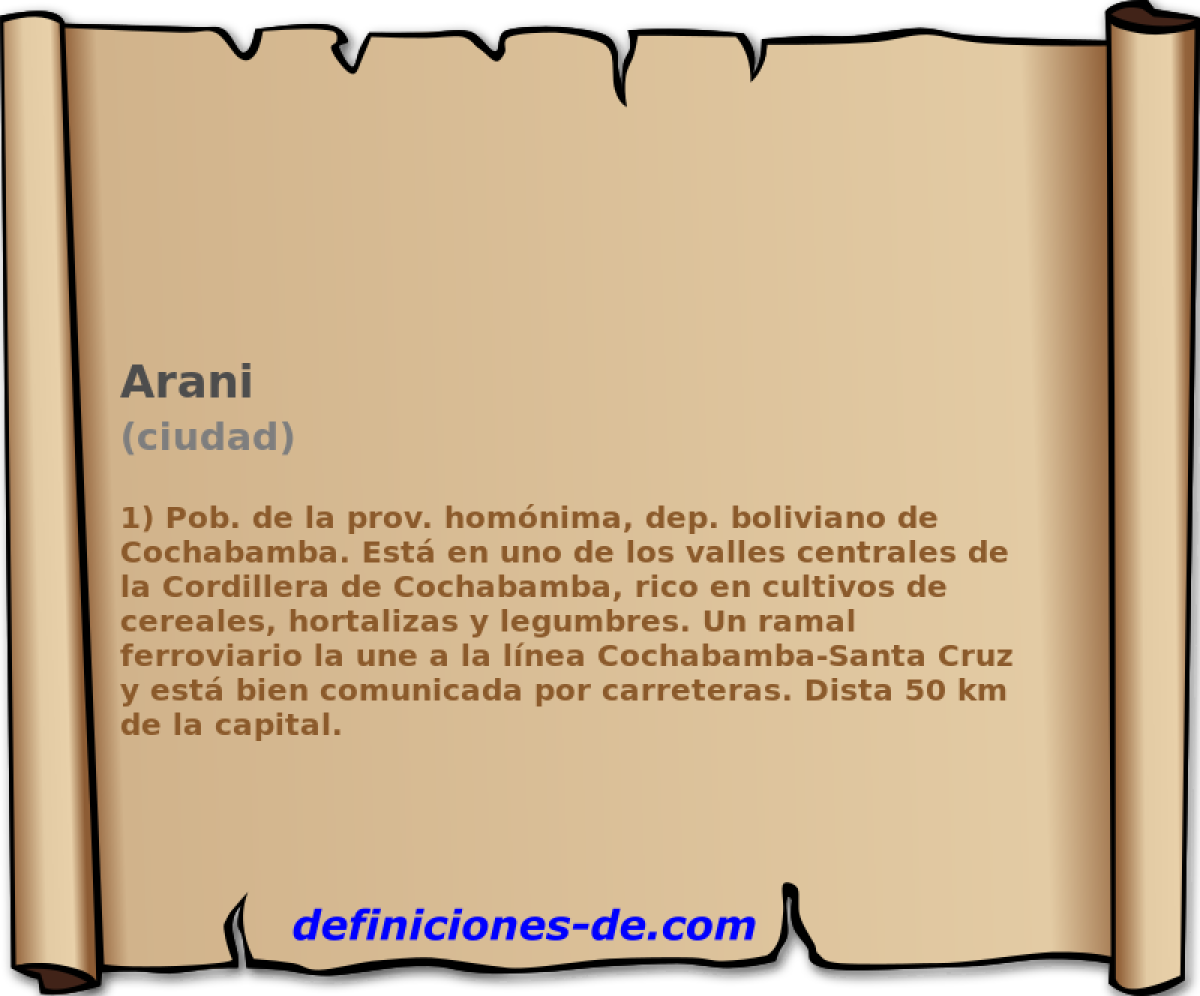 Arani (ciudad)