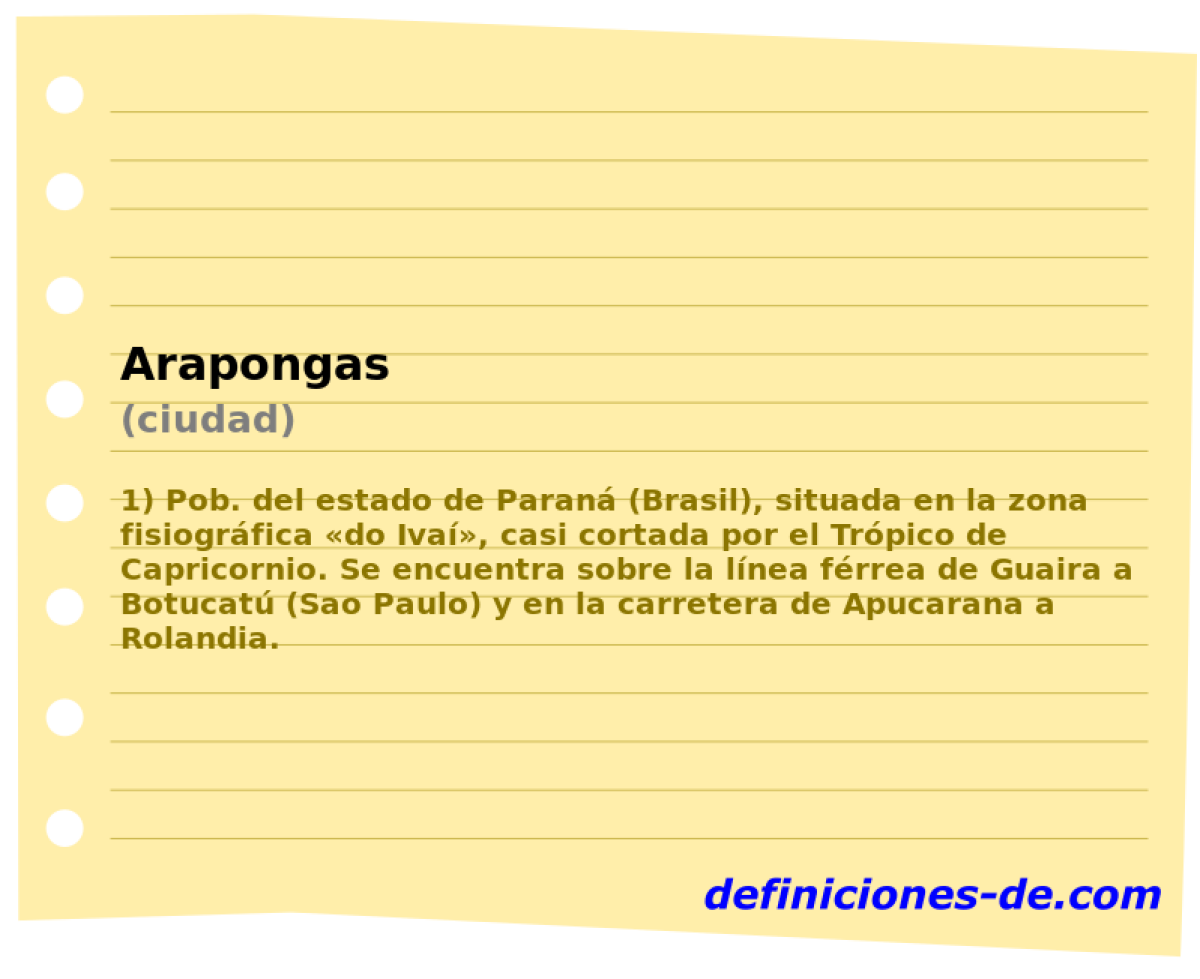 Arapongas (ciudad)