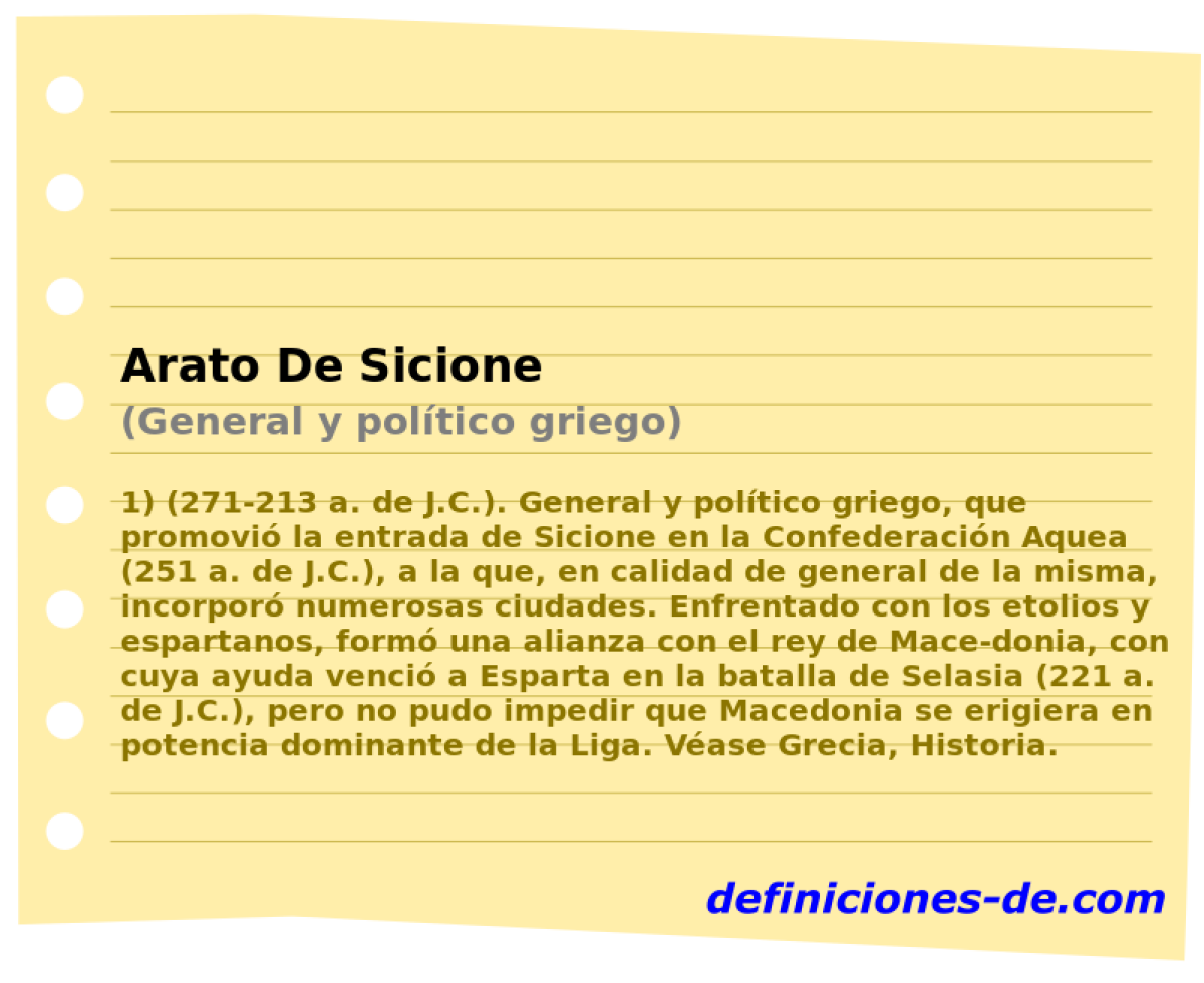 Arato De Sicione (General y poltico griego)
