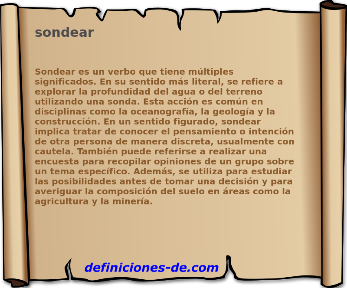 sondear 