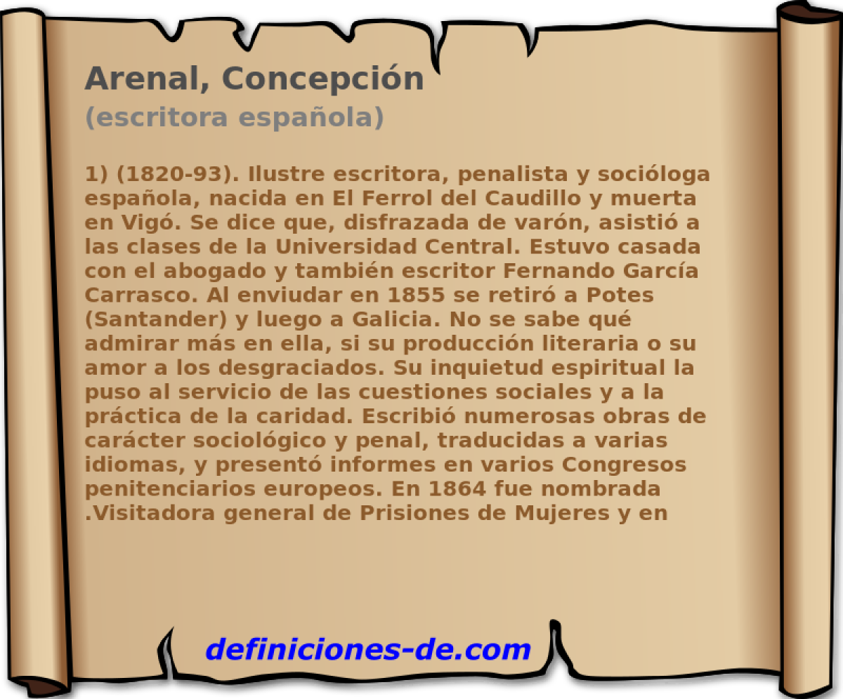 Arenal, Concepcin (escritora espaola)