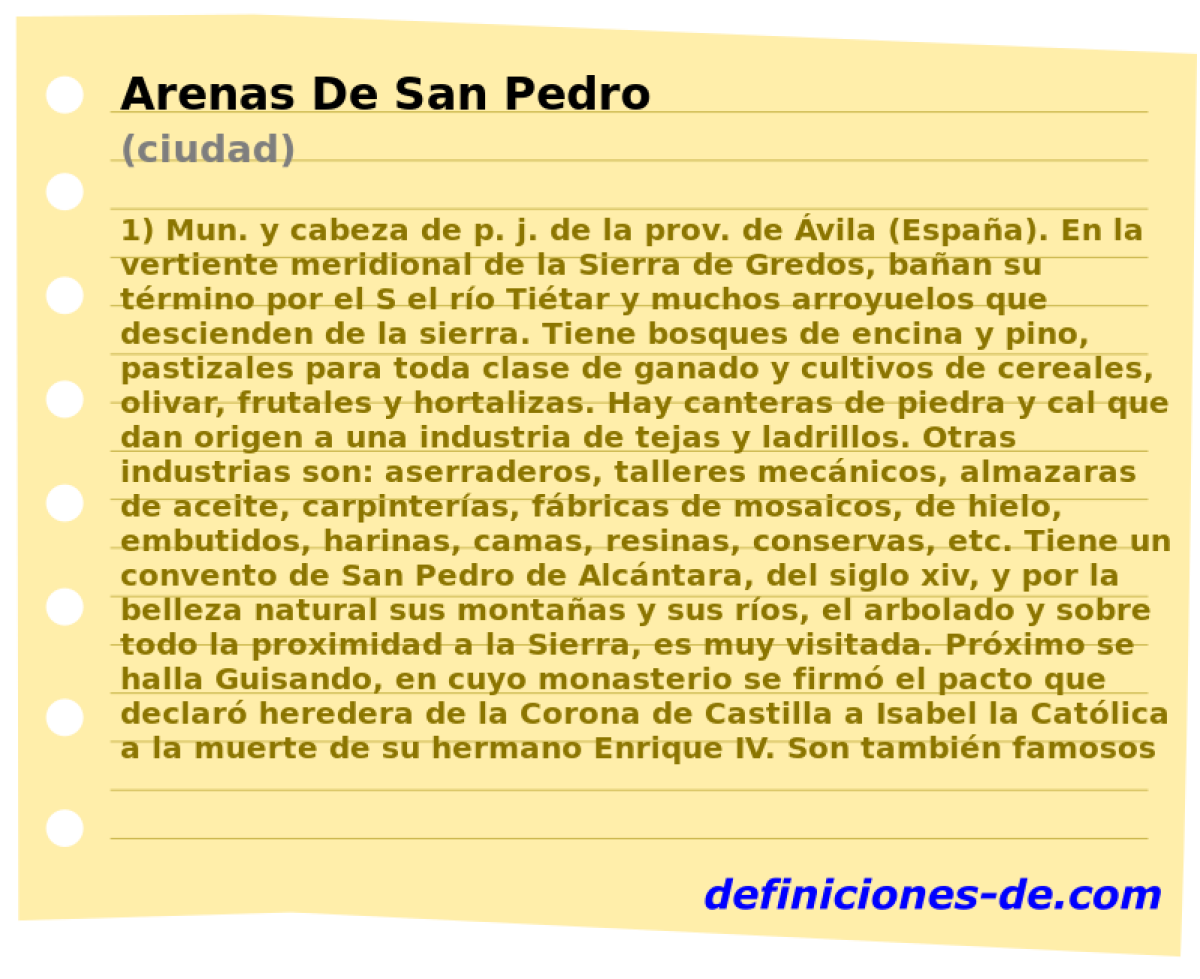Arenas De San Pedro (ciudad)