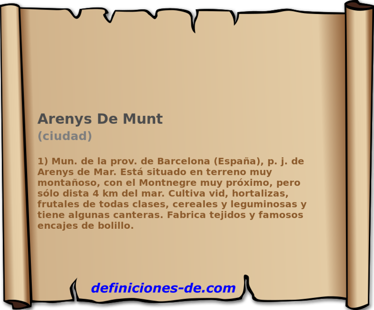 Arenys De Munt (ciudad)