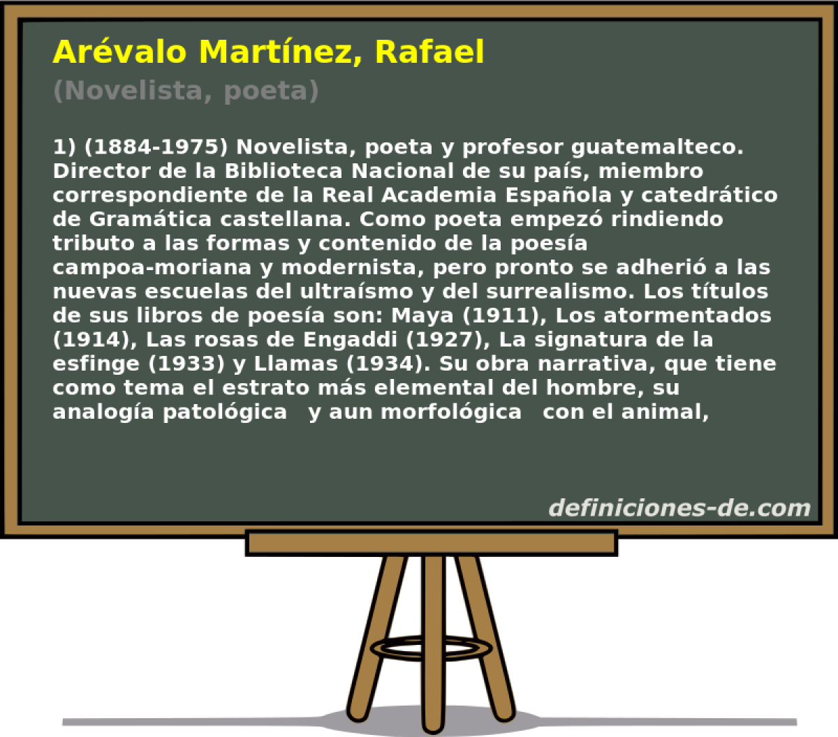Arvalo Martnez, Rafael (Novelista, poeta)