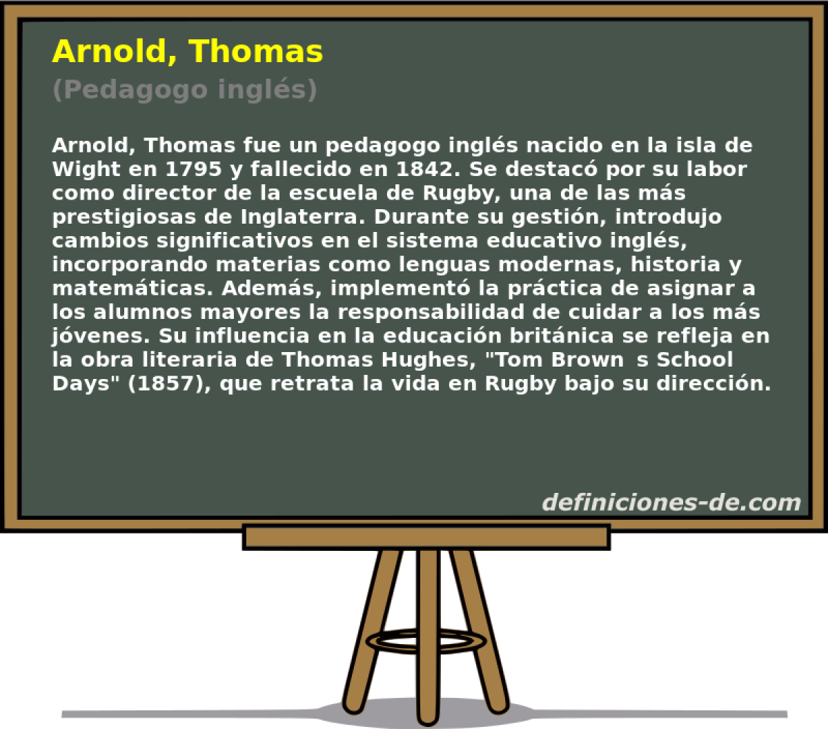 Arnold, Thomas (Pedagogo ingl�s)