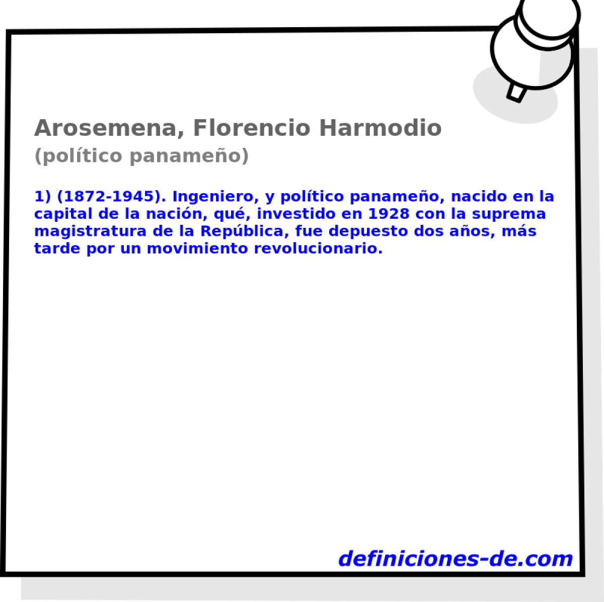 Arosemena, Florencio Harmodio (poltico panameo)