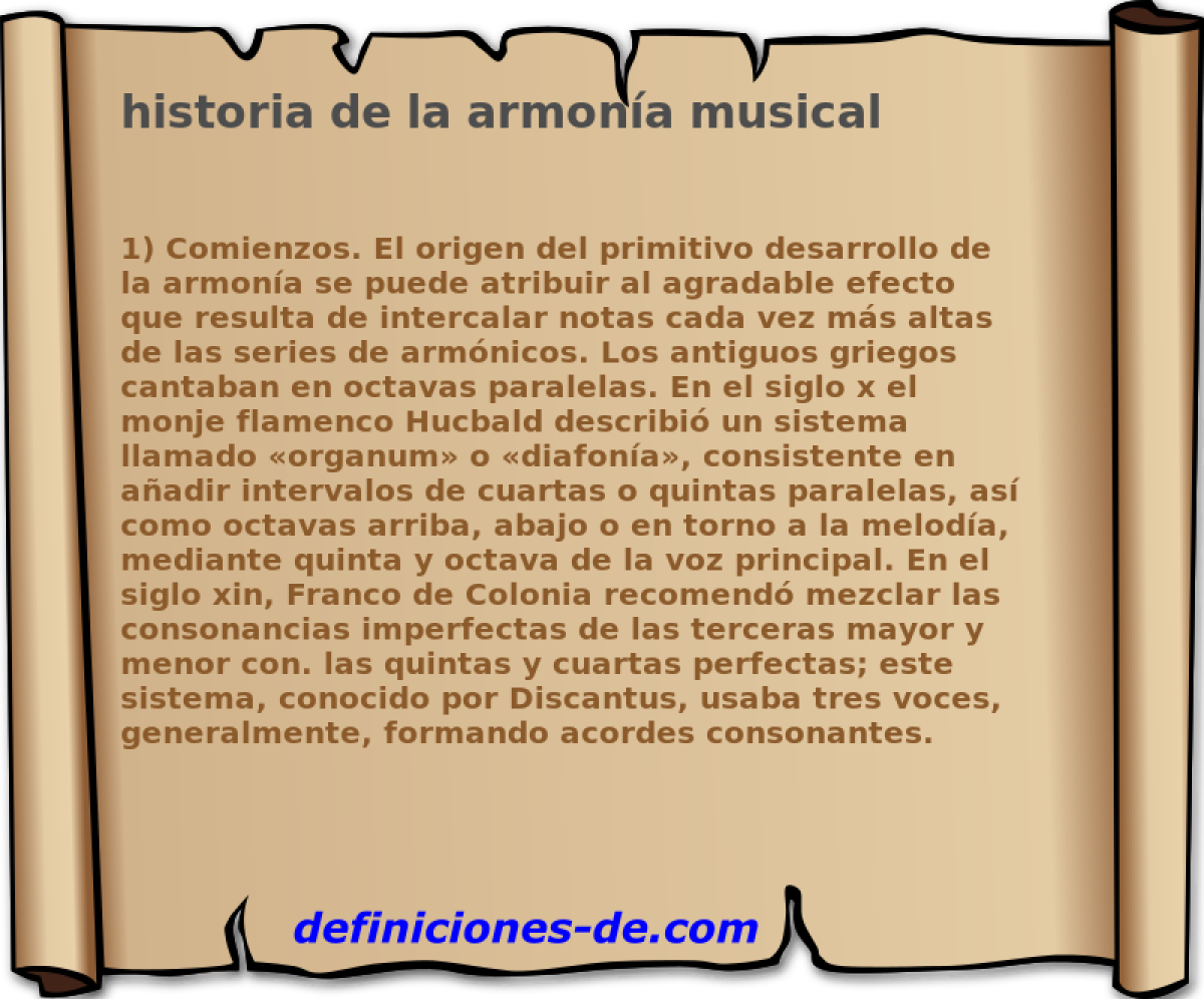 historia de la armona musical 