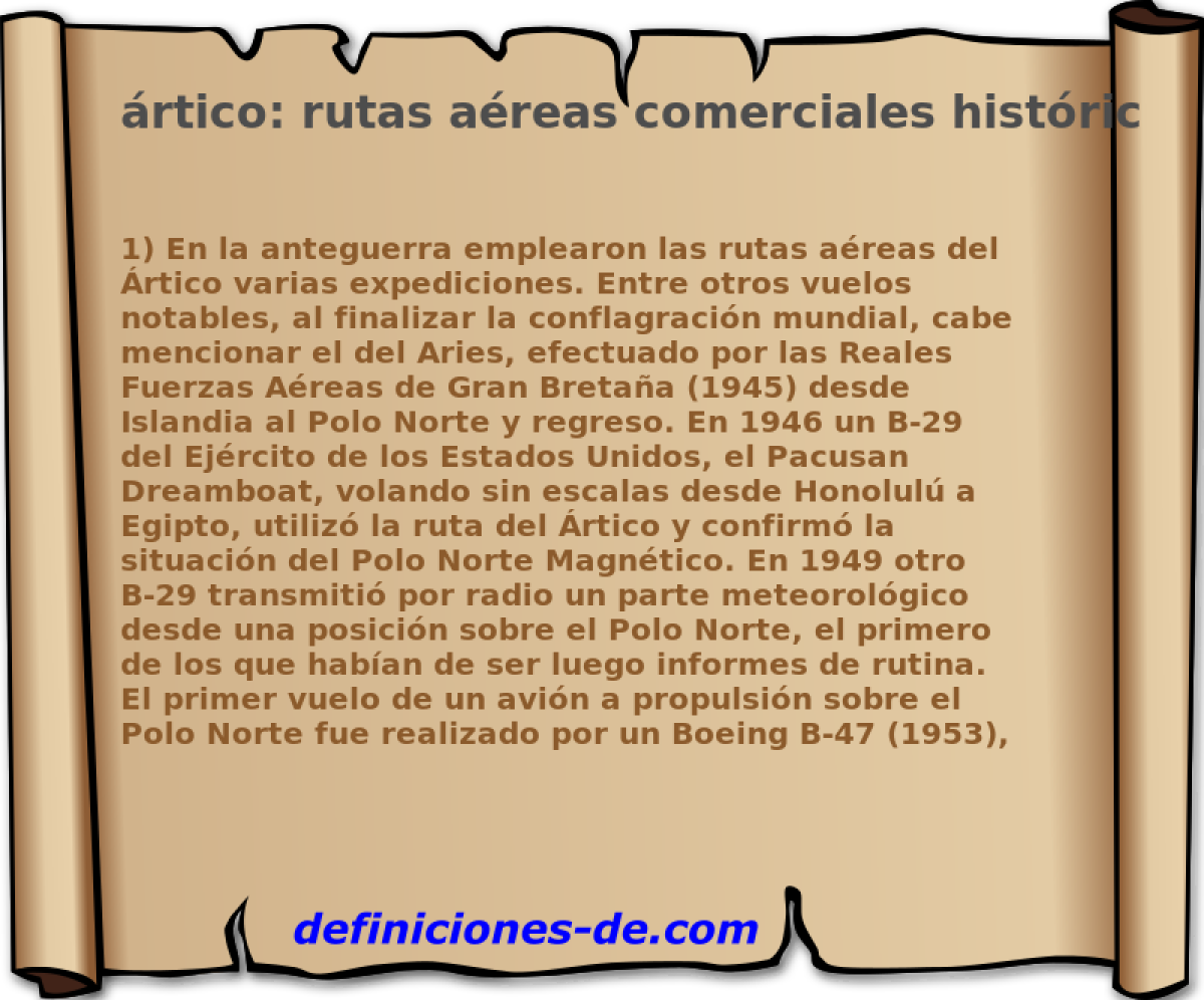 rtico: rutas areas comerciales histricas (1940-1960) 