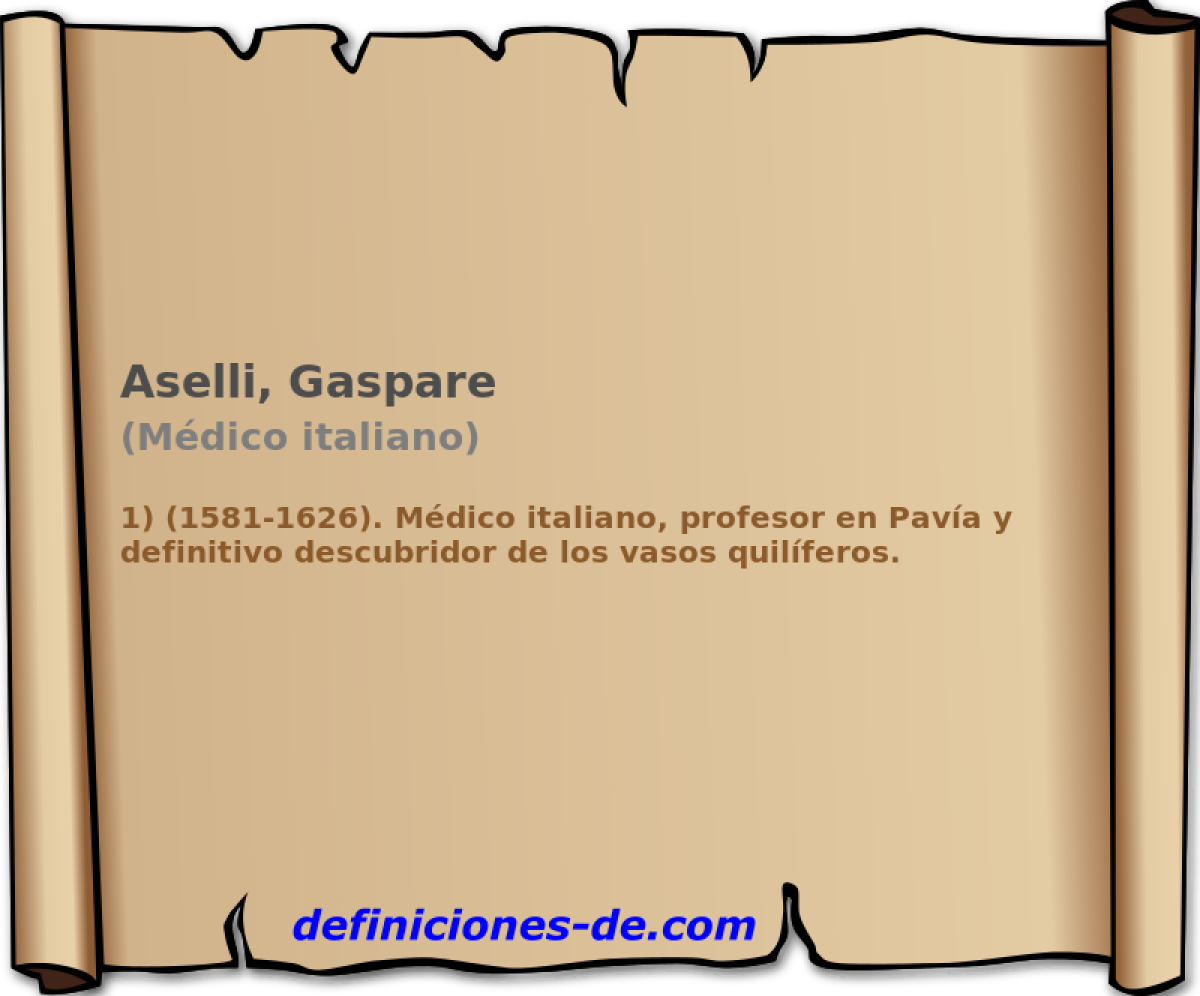 Aselli, Gaspare (Mdico italiano)