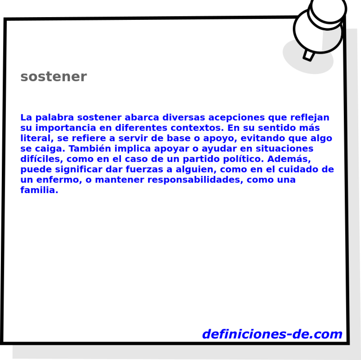 sostener 