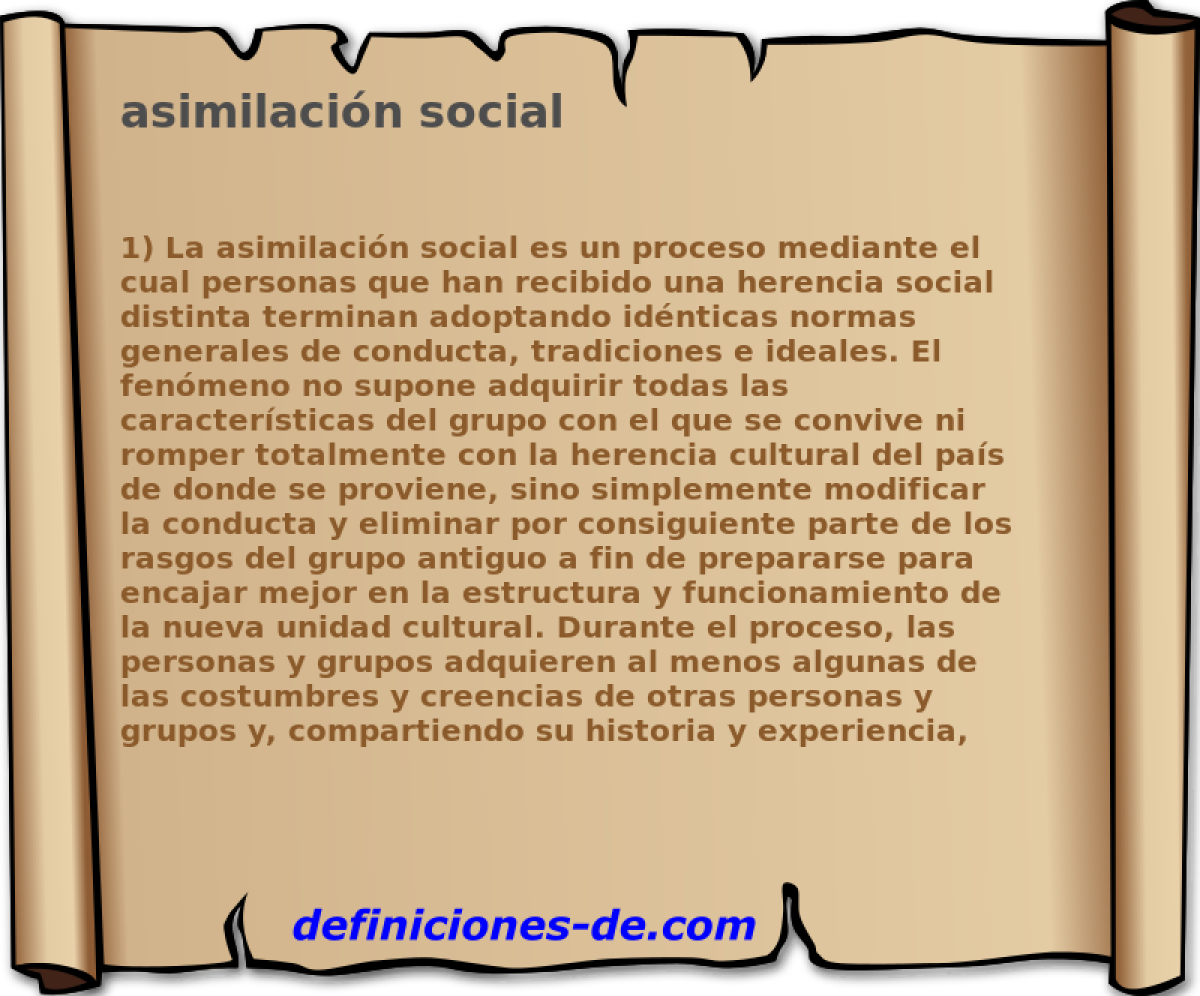asimilacin social 