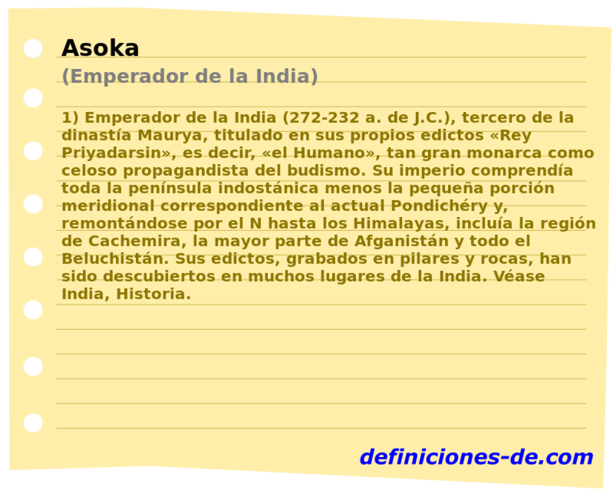 Asoka (Emperador de la India)