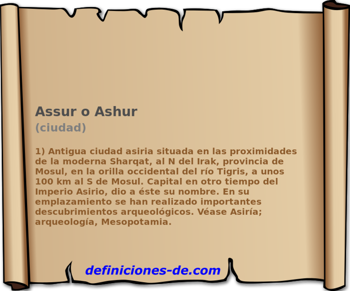 Assur o Ashur (ciudad)