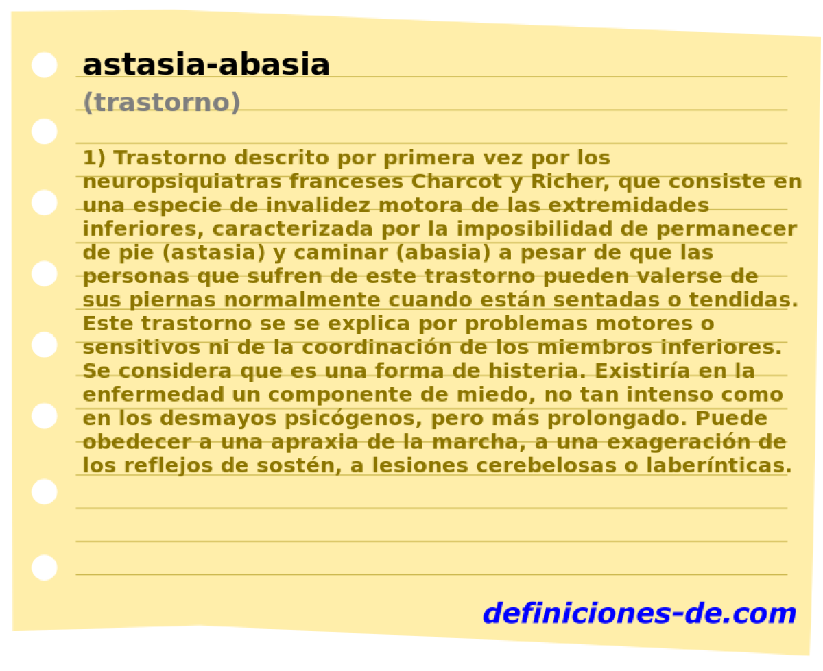 astasia-abasia (trastorno)