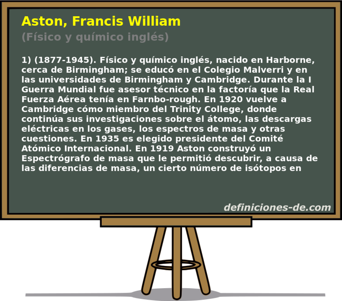 Aston, Francis William (Fsico y qumico ingls)