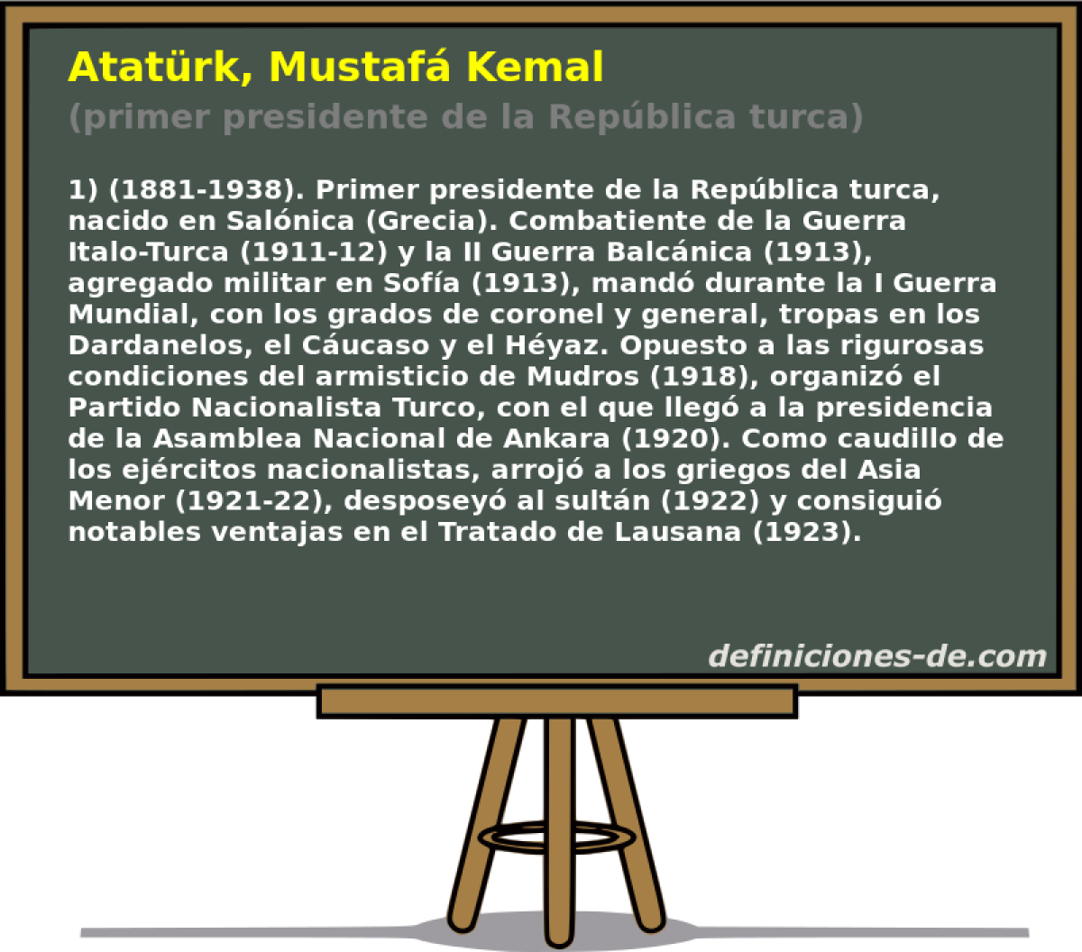 Atatrk, Mustaf Kemal (primer presidente de la Repblica turca)