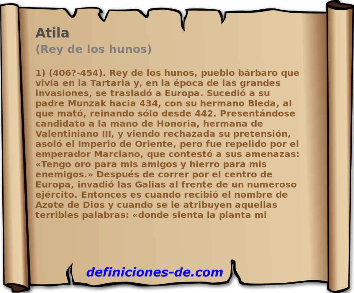 Atila (Rey de los hunos)