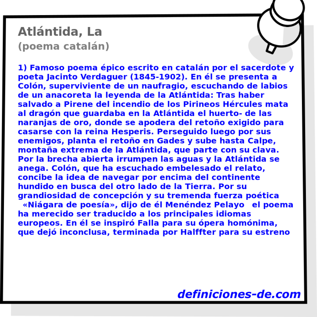 Atlntida, La (poema cataln)