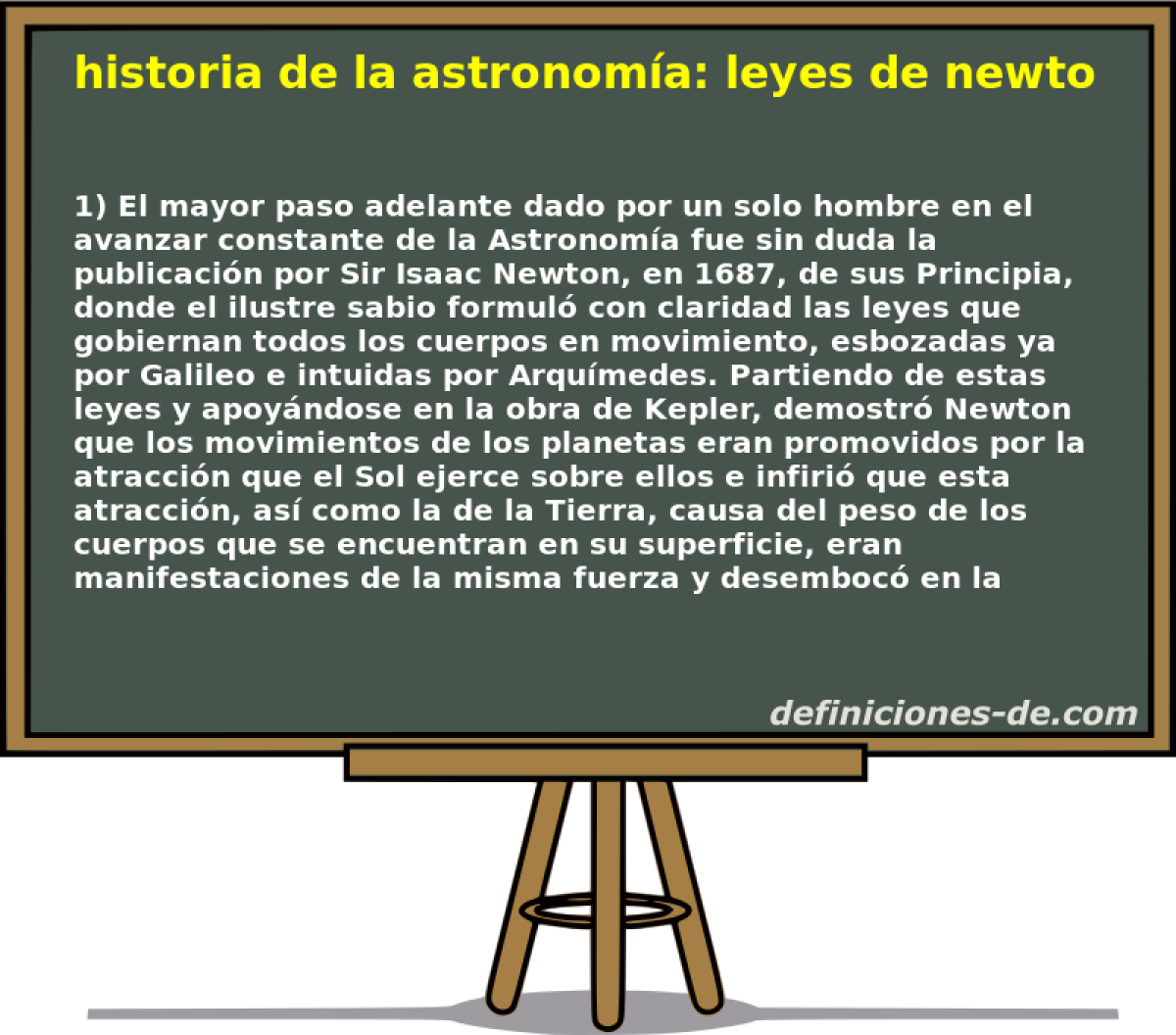 historia de la astronoma: leyes de newton 