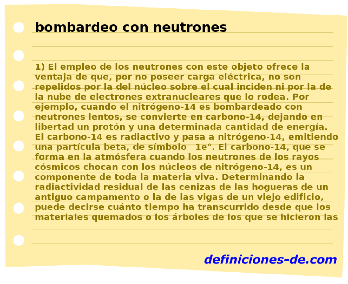 bombardeo con neutrones 