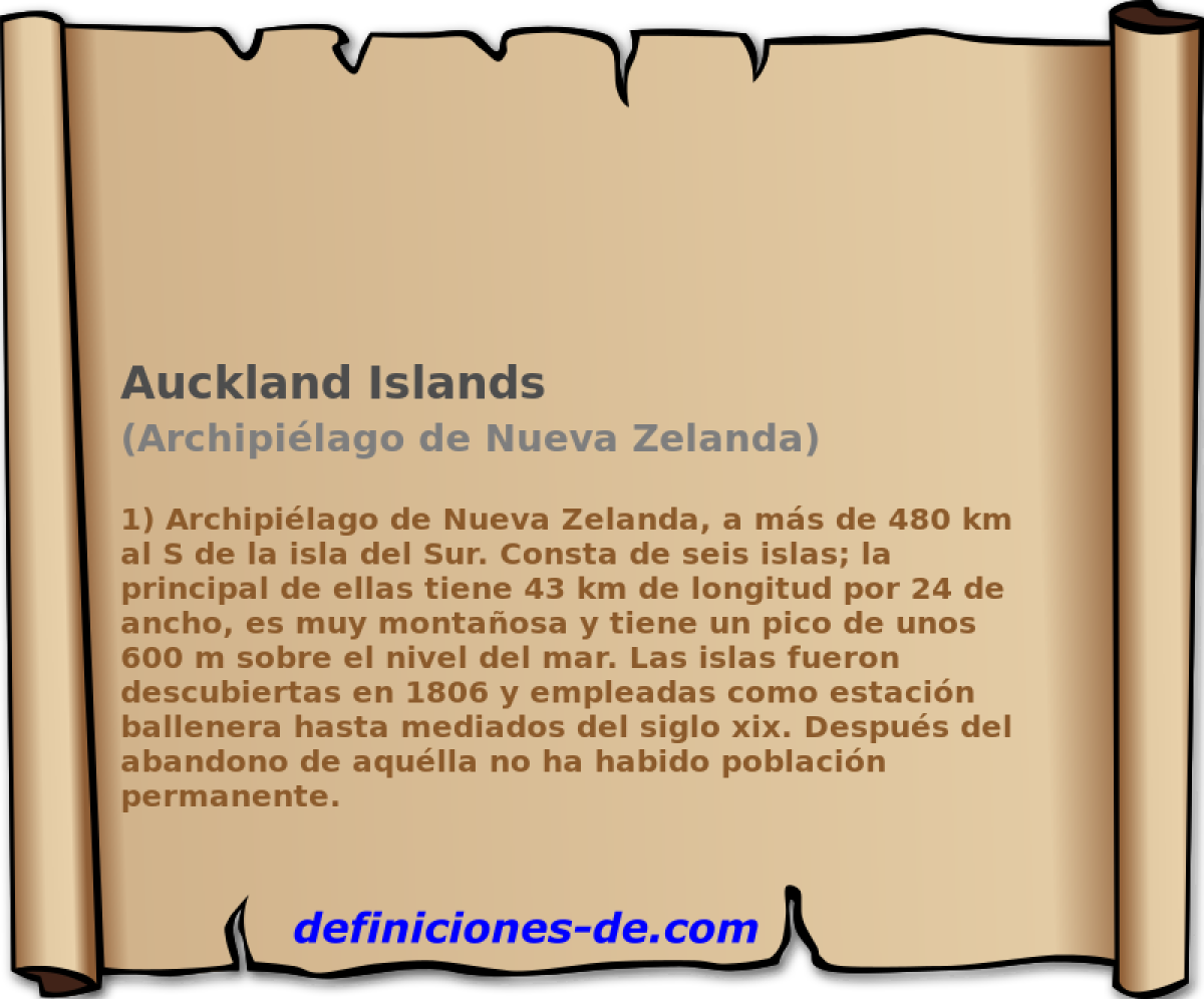 Auckland Islands (Archipilago de Nueva Zelanda)