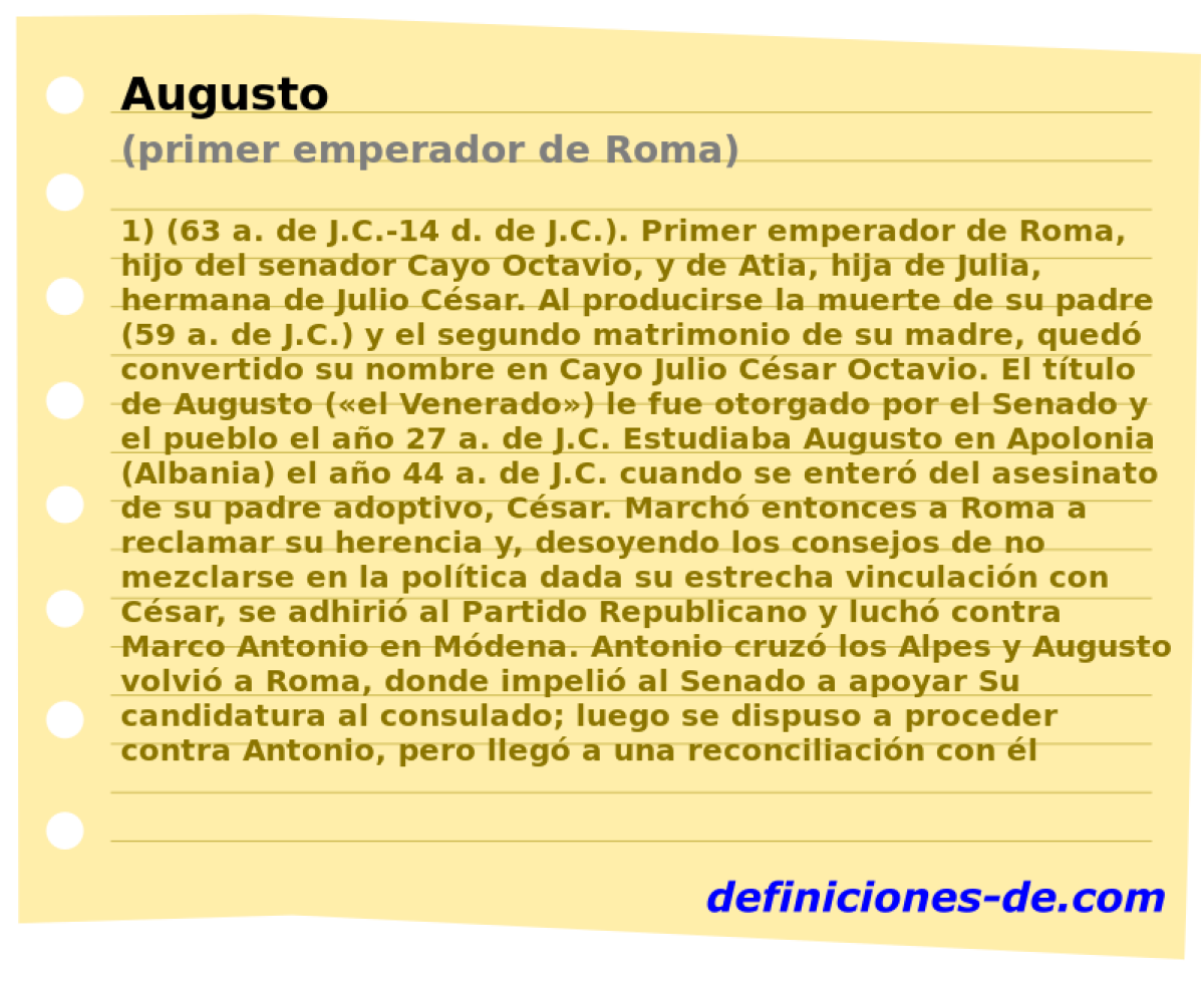Augusto (primer emperador de Roma)