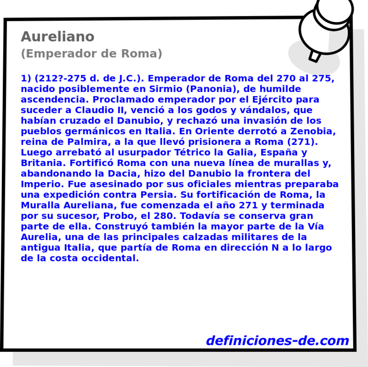 Aureliano (Emperador de Roma)