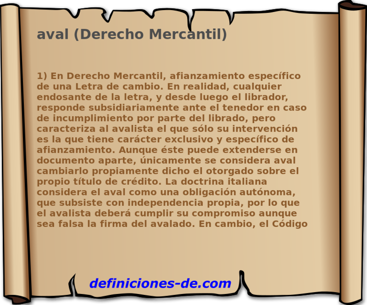aval (Derecho Mercantil) 