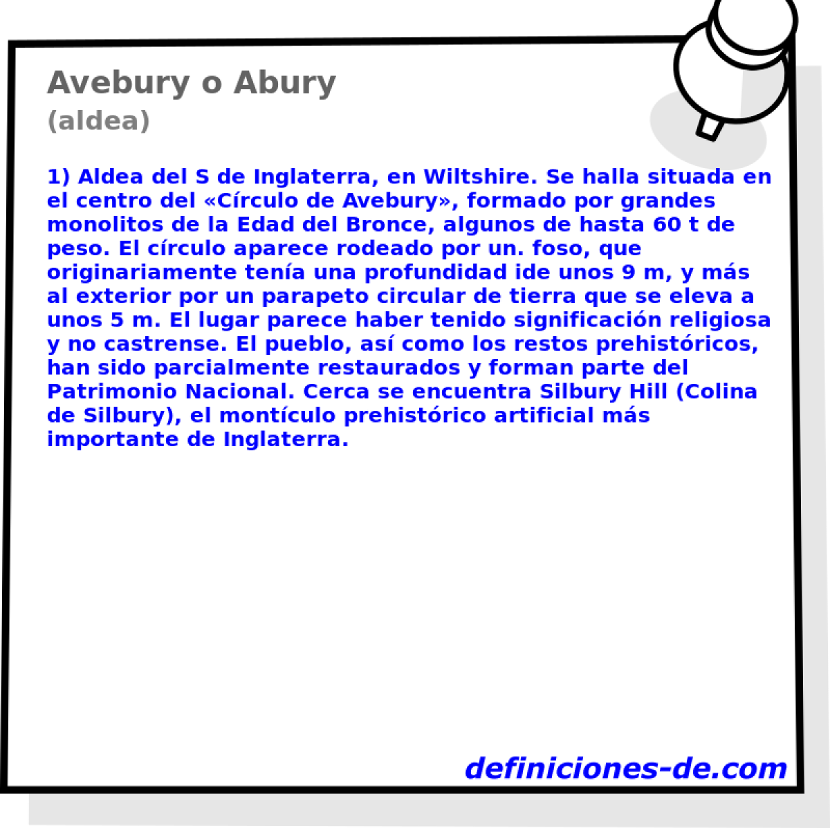 Avebury o Abury (aldea)