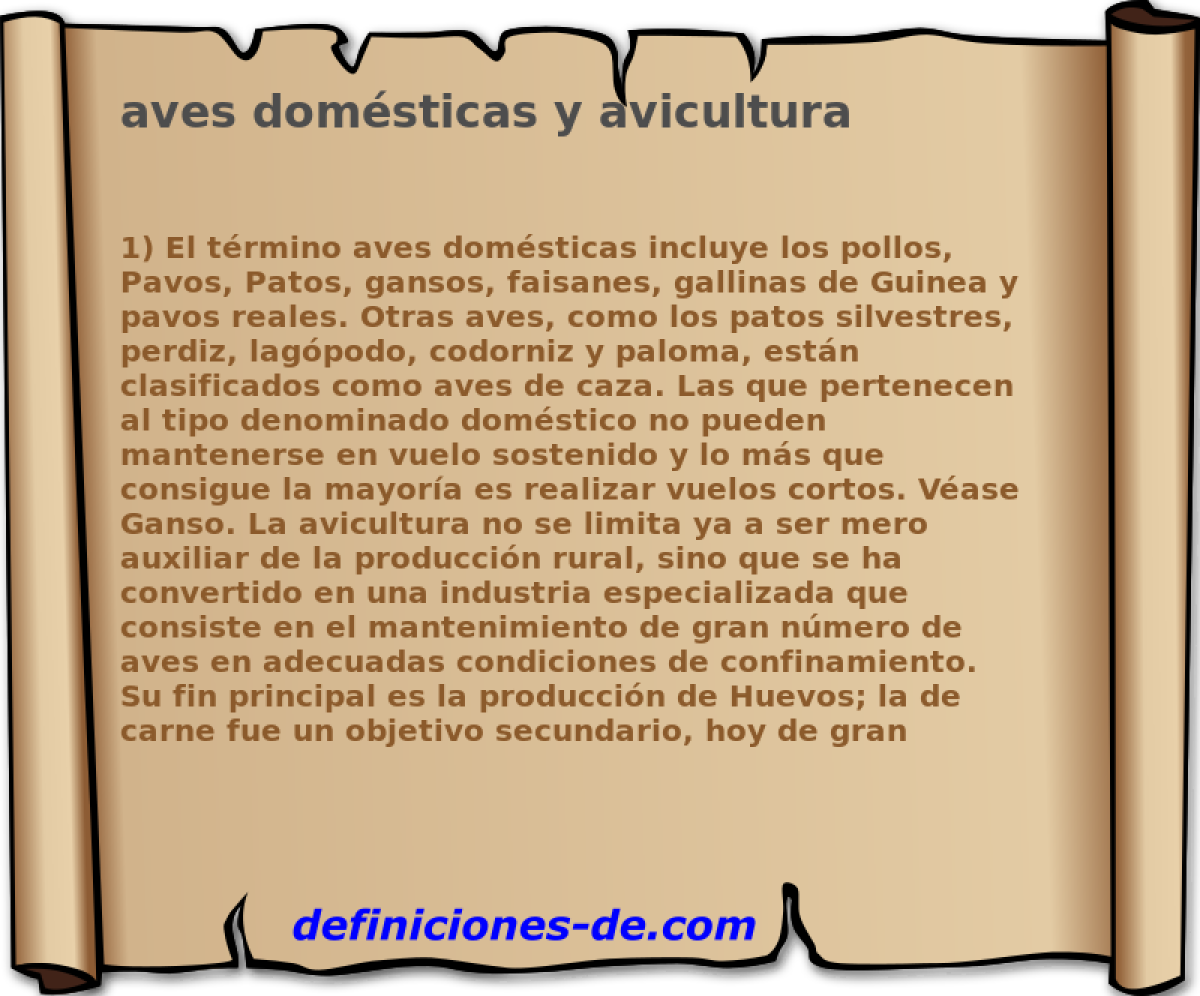 aves domsticas y avicultura 