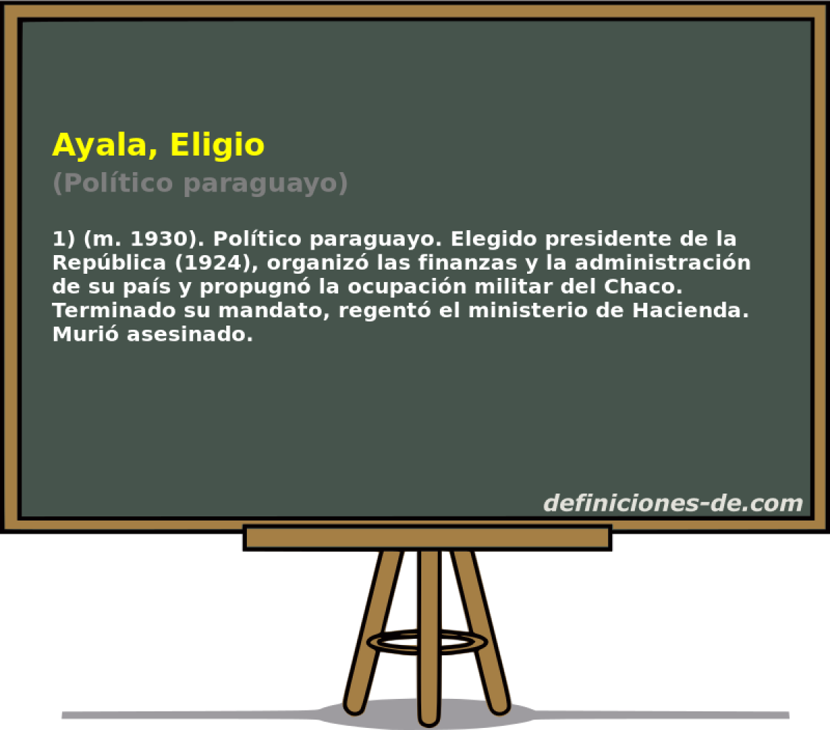 Ayala, Eligio (Poltico paraguayo)
