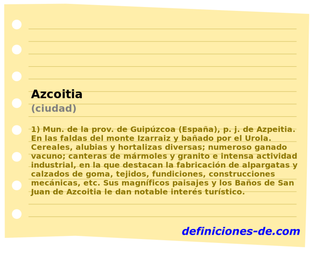 Azcoitia (ciudad)