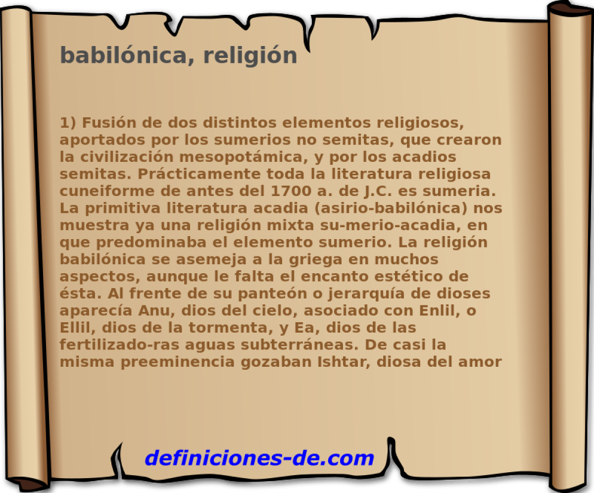 babilnica, religin 