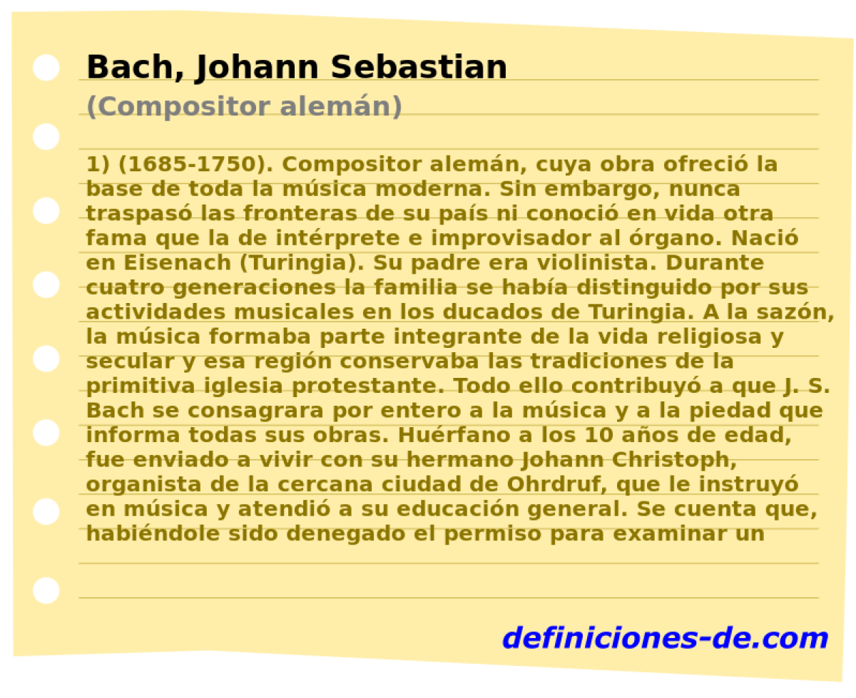 Bach, Johann Sebastian (Compositor alemn)