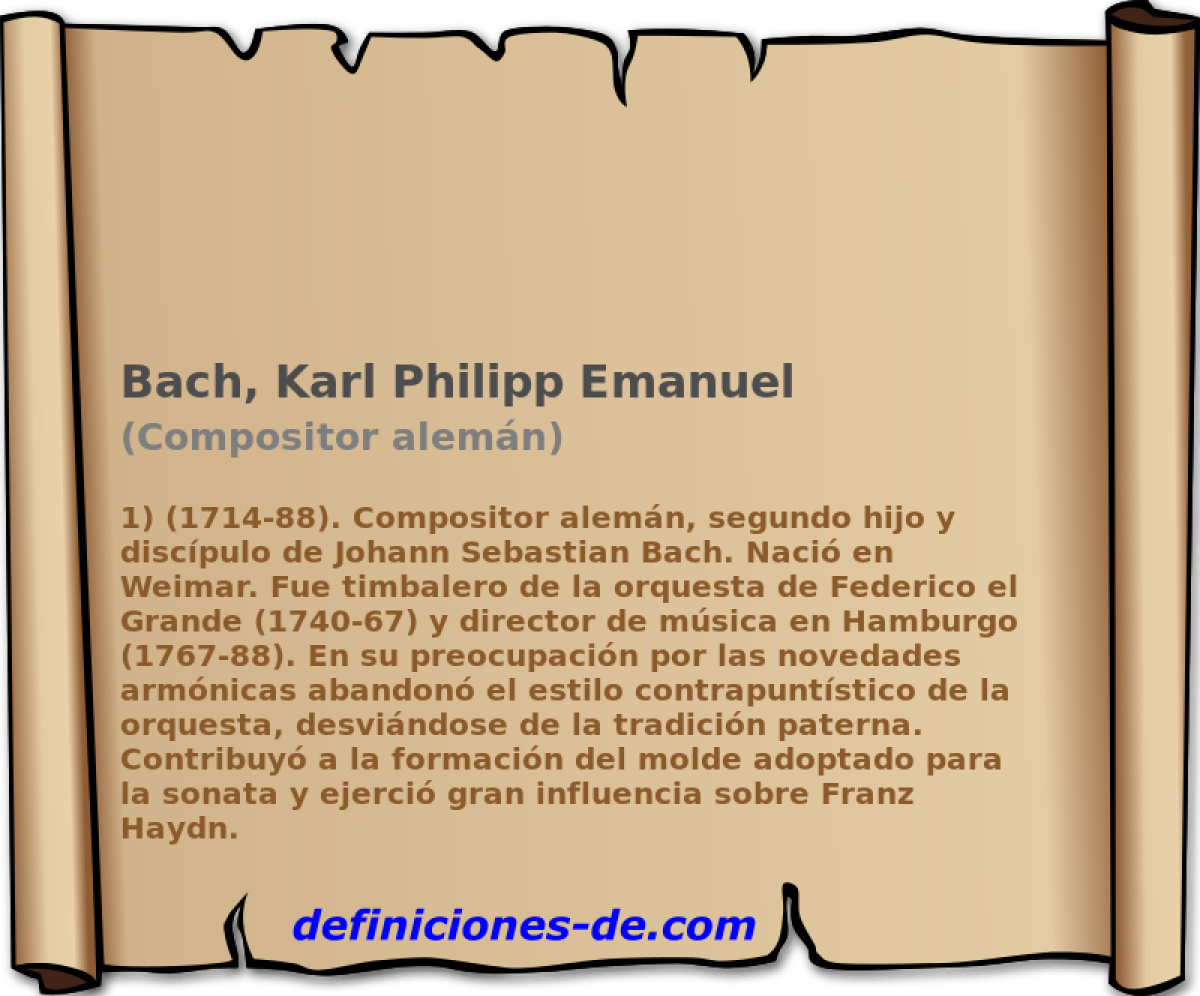 Bach, Karl Philipp Emanuel (Compositor alemn)