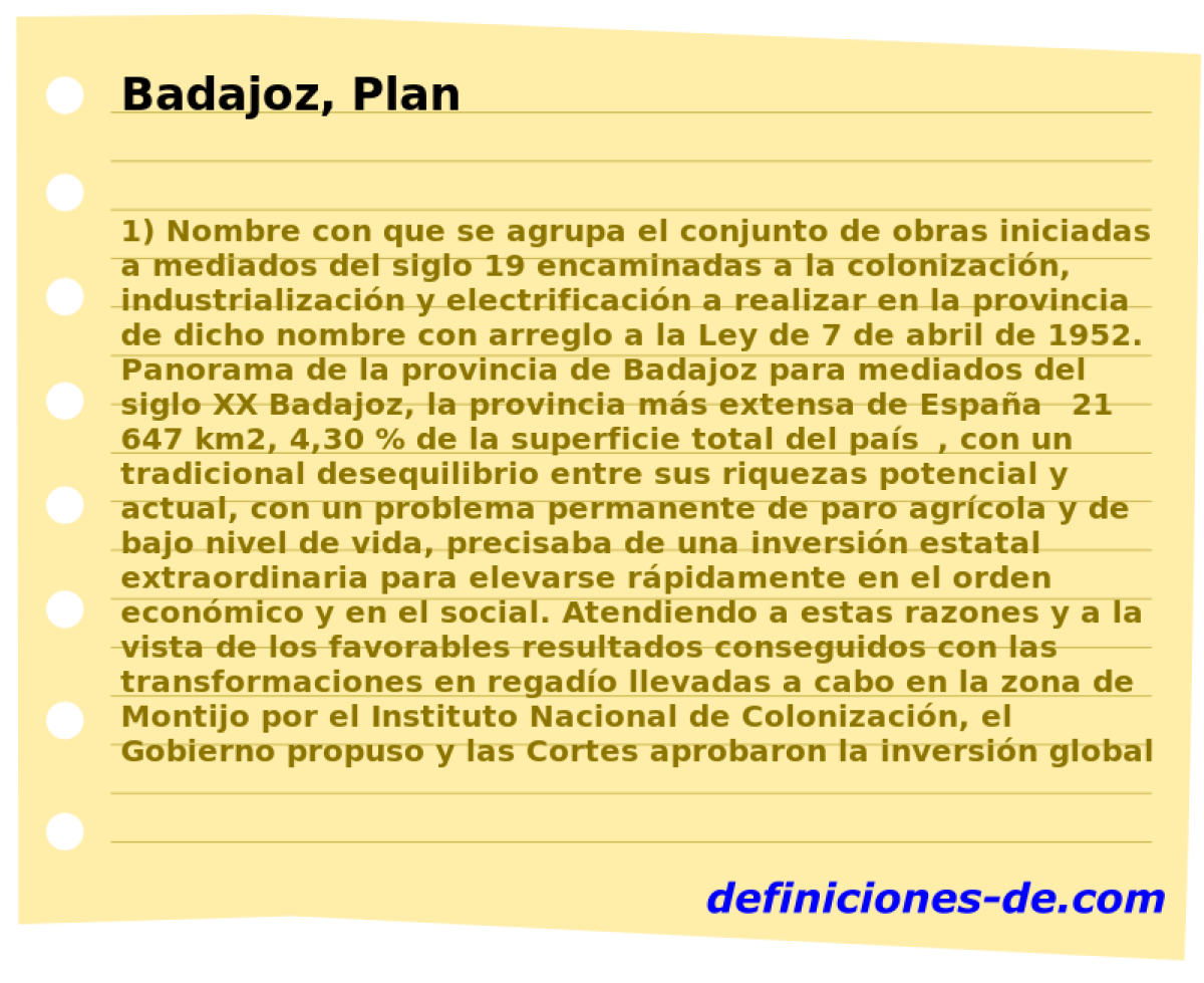 Badajoz, Plan 