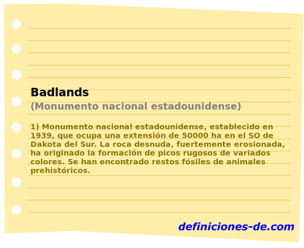 Badlands (Monumento nacional estadounidense)